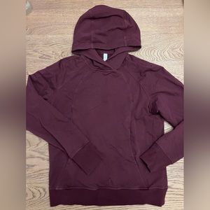 Burgundy Lululemon hoodie with pocket size 6 never worn